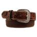 Ariat A1017008-40 Mens Leather Floral Embossed Belt, Size - 40