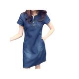 Women's Short Sleeve Denim Dress Clearance, Swetsmile Ladies Summer Slim Casual Denim BodyCon Dress Plus Size Hot