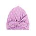 SWEETLIFE Newborn Baby Girl Polka Dot Bowknot Hat Infant Comfy Turban Cap