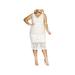 City Chic Womens Plus All Class Lace Embroidered Cocktail Dress