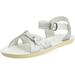 Salt Water 1412-SILVER: by Hoy Shoe Sweetheart Shiny Silver Sandal (9 M US Toddler)