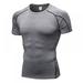 PRAETER New 2021 Summer Mens T-shirt Short Sleeve Quick Dry Breathable Fitness Tshirt Men Tee Tops Solid Colors