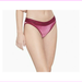 Calvin Klein Women's Modern Cotton Velvet Ribbed Bikini Panties, Wine , X-Small