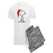 CafePress - Snoopy Santa Pajamas - Men's Light Pajamas