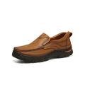 Daeful Mens Genuine Leather Oxford Shoes Slip on Casual Formal Office Shoes