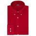 IZOD Men's Regular Fit Stretch Solid Buttondown Collar Dress Crimson