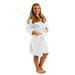 Unisex Boys and Girls Robes, Bathrobe for Spa, Beach, Swimming Pool, MEDIUM, WHITE Color