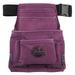 Graintex 10 Pocket Nail & Tool Pouch Purple Color Suede Leather with 2â€� Webbing Belt for Constructors, Electricians, Plumbers, Handymen