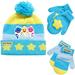 Kids Winter Hat Set, Baby Shark Toddler Boy Beanie and Mittens for Age 2-4