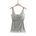 Luiryare Women Maternity Nursing Tank Top Breastfeeding Tee Sling Front Hanging Buckles Pregnancy Shirt