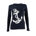 Tommy Hilfiger Women's Anchor Graphic Long-Sleeve Rashguard Swimsuit