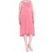 MAISON JULES Womens Coral Hi-low Sleeveless Square Neck Below The Knee Dress Size XXL