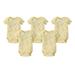 Burt's Bees Baby Organic Short Sleeve Bodysuits, 5pk (Baby Boys or Baby Girls, Unisex)