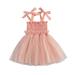 ZIYIXIN Baby Camisole Dress with Mesh Stitching Sweet Princess Clothing