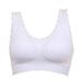 Wuffmeow New Arrival Casual Women Solid Lace Fitness Bra Padded Bra Crop Top Stretch Vest