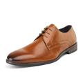 Bruno Marc Mens Leather Shoes Formal Dress Lace Up Comfort Wing Tip Oxford Shoes HUTCHINGSON_5 CAMEL Size 12