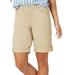 Lee Petite Solid Flex-To-Go Utility Bermuda Shorts