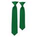 Solid Kelly Green Boy's 14" Clip On Tie