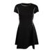 DKNY Women's Animal Trim Scuba Fit Flare Dress