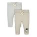 Gerber Organic Cotton Baby Unisex Safari Active Pants, 2 Pack