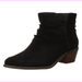 Cole Haan Women's Alayna Slouch Bootie Ankle Boot Black Suede 8 B