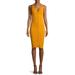 Derek Heart Juniors' Bodycon Rib Dress with Close-Front Zipper