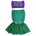 Binpure Summer Baby Girls Swimsuit 2 Pieces Short Top+Mermaid Tails Skirt