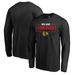 Chicago Blackhawks Fanatics Branded Iconic Collection We Are Long Sleeve T-Shirt - Black