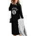 Autumn Winter Hooded Sweatshirt Dress for Women Plus Size Long Sleeve Velvet Pullover Hoodie Fashion Punk Long Hoody Blouse Tops Shirts