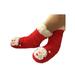 UKAP Christmas Soft Plush Cute Socks Animal Patterns Design Slipper Thicken Socks Cozy Fuzzy Winter Warm Socks Christmas Gifts for Women