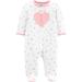 Child of Mine by Carter's Baby Girl Zip-Up Sleep 'N Play Pajamas