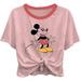 Disney Ladies Mickey Mouse Fashion Shirt - Ladies Classic Mickey Mouse Clothing Mickey Mouse Big Character Tee