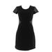 Halston Petite VIP Ponte Dress Leathers Women's A296755