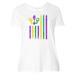 Inktastic Mardi Gras Flag 2 Adult Women's Plus Size T-Shirt Female