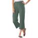 Woman Within Women's Plus Size Petite 7-Day Knit Capri Pants