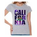 Awkward Styles California Republic Galaxy Tshirt California Shirts for Women California Galaxy Print T Shirt Cali Gifts Funny California Summer Shirts Gifts from California Cali T-Shirt