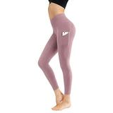 UKAP Women Yoga Sexy Leggings Sexy Yoga Pants with Pockets for Phones Stretch Sports Leggings High Waisted Tummy Control Petite Sports Pants Compression Pants Seamless Leggings