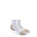 Fox River Adult STEEL-TOE Light Weight Quarter Crew Sock 2 pack, Large, White