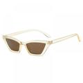 Women Cat Eye Sun Glasses Retro Small Frame Brilliant Sunglasses