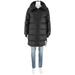 Calvin Klein Ladies High Stand Collar Tape Down Jacket In Black