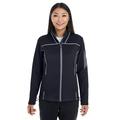 The Ash City - North End Ladies' Endeavor Interactive Performance Fleece Jacket - BLK/ GR/ GR 703 - XL