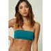 O'Neill TEAL GREEN Juniors' Saltwater Solids Bandeau Bikini Swim Top, US X-Large