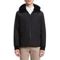 Theory BLACK Vernon Faux Shearling Trim Technical Liner Jacket, US Large