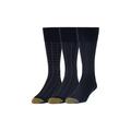 Gold Toe Men's Classic Crew Dress Socks Ribbed Top, 3 Pairs