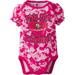 NFL San Francisco 49ers Baby Girls Short Sleeve Heart Camo Bodysuit