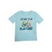 Curious George Toddler Boys Short Blue Ready For Play Time Monkey Tee Shirt 4T