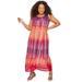 Catherines Women's Plus Size Watercolor Maxi Dress