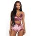 Xiaodriceee 2Pcs Women Underwear Set, Velvet Solid Color Spaghetti Strap Crop Tops + High-Waist Shorts Suit for Girls, Black/Pink