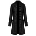 Diahey Men Winter Warm Vintage Tailcoat Jacket Overcoat Outwear Buttons Coat