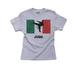 Mexico Olympic - Judo - Flag - Silhouette Girl's Cotton Youth Grey T-Shirt